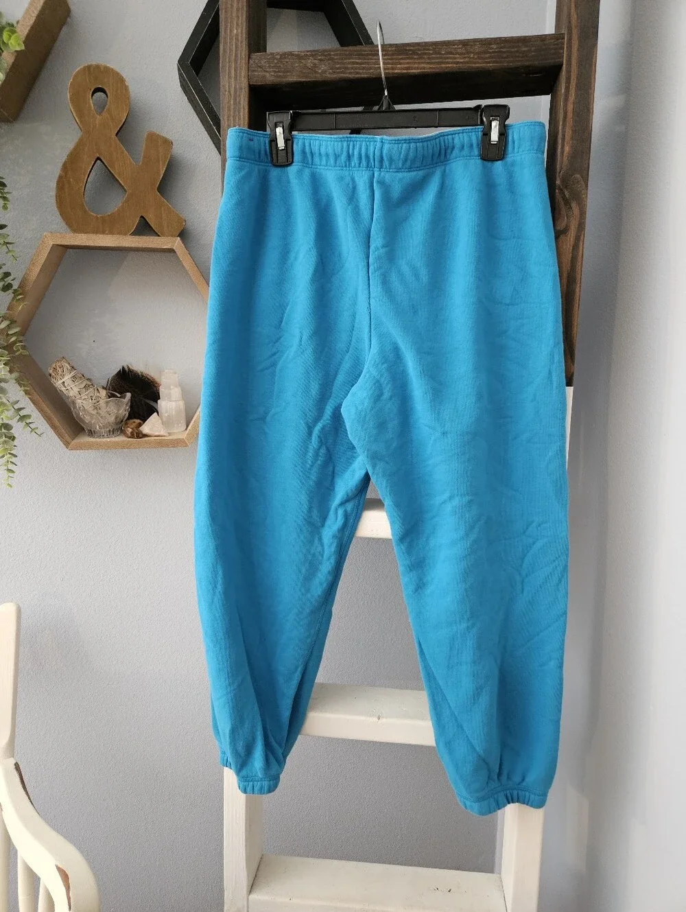 Vintage Red Tag Nike Unisex Blue 'Just Do It' Jogger Pants Size L